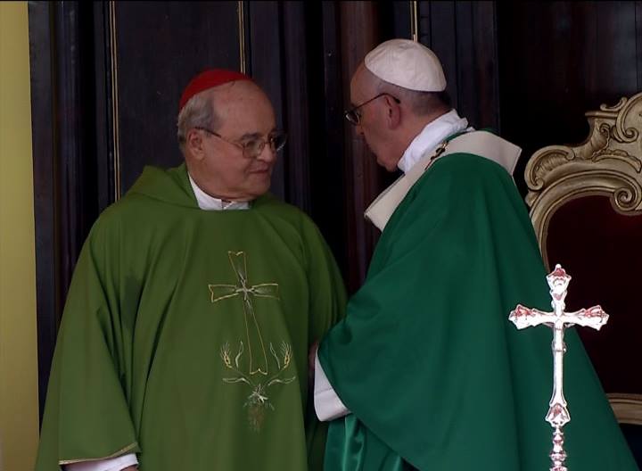 Cardenal Jaime Ortega saluda al Papa Francisco en nombre del pueblo cubano Cardenal Jaime Ortega saluda al Papa Francisco en nombre del pueblo cubano