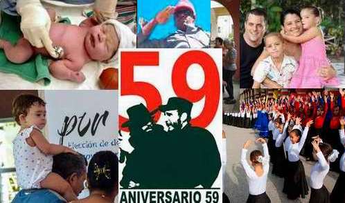 Cuba celebra el aniversario 59 de su Revolución soberana Cuba celebra el aniversario 59 de su Revolución soberana