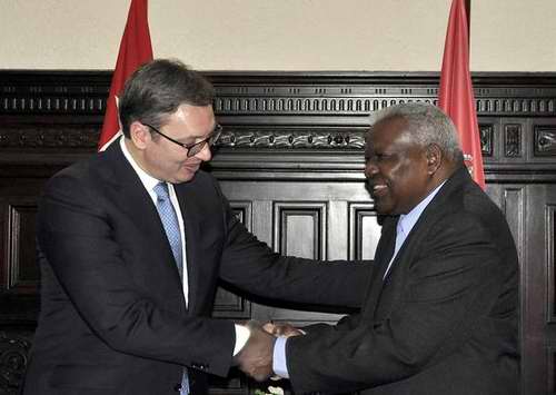 Recibió Esteban Lazo al presidente de Serbia Recibió Esteban Lazo al presidente de Serbia
