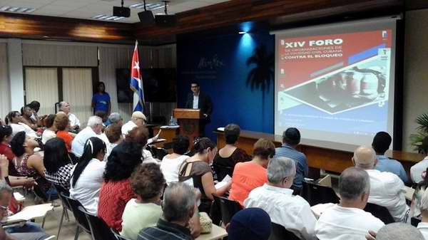 Foro de la Sociedad civil cubana denuncia bloqueo de EE.UU. Foro de la Sociedad civil cubana denuncia bloqueo de EE.UU.