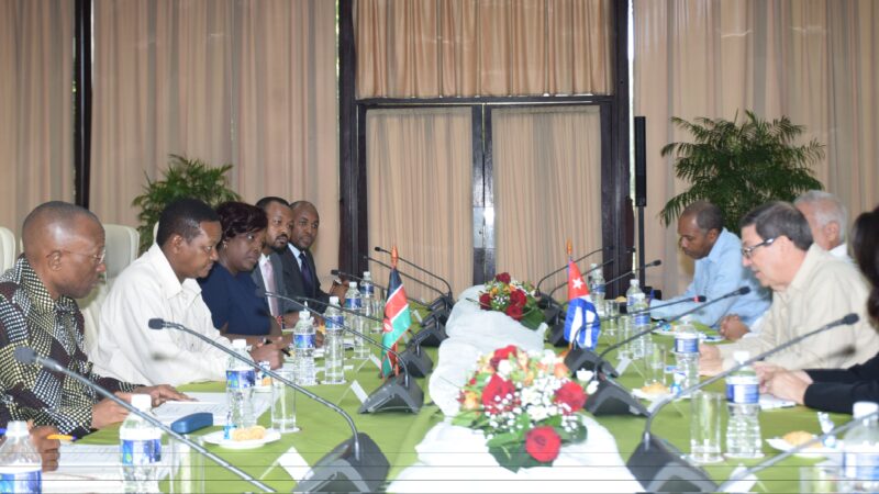 Kenyan and Cuban Foreign Ministers Meet in Havana