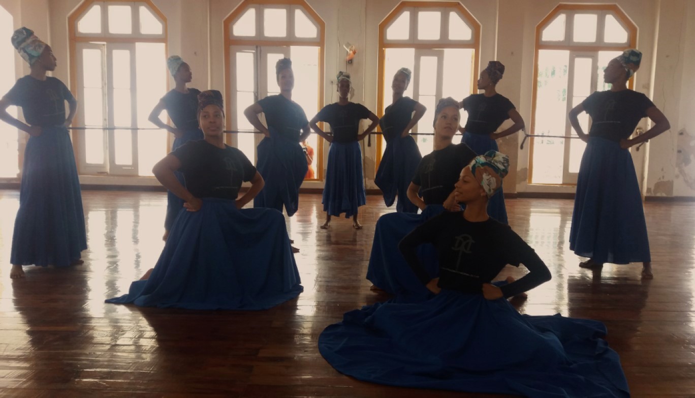 The National Folklore Ensemble of Cuba prepares the piece Comunidad