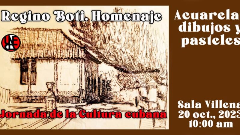 Watercolours, drawings and pastels by Regino Boti at Uneac to celebrate Cuba’s National Day of Culture