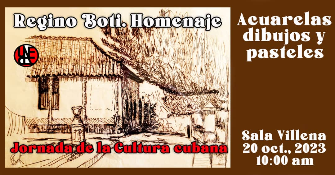 Watercolours, drawings and pastels by Regino Boti at Uneac to celebrate Cuba’s National Day of Culture