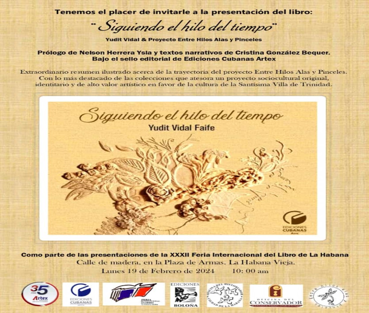 Siguiendo el hilo del tiempo at the 32nd Havana International Book Fair