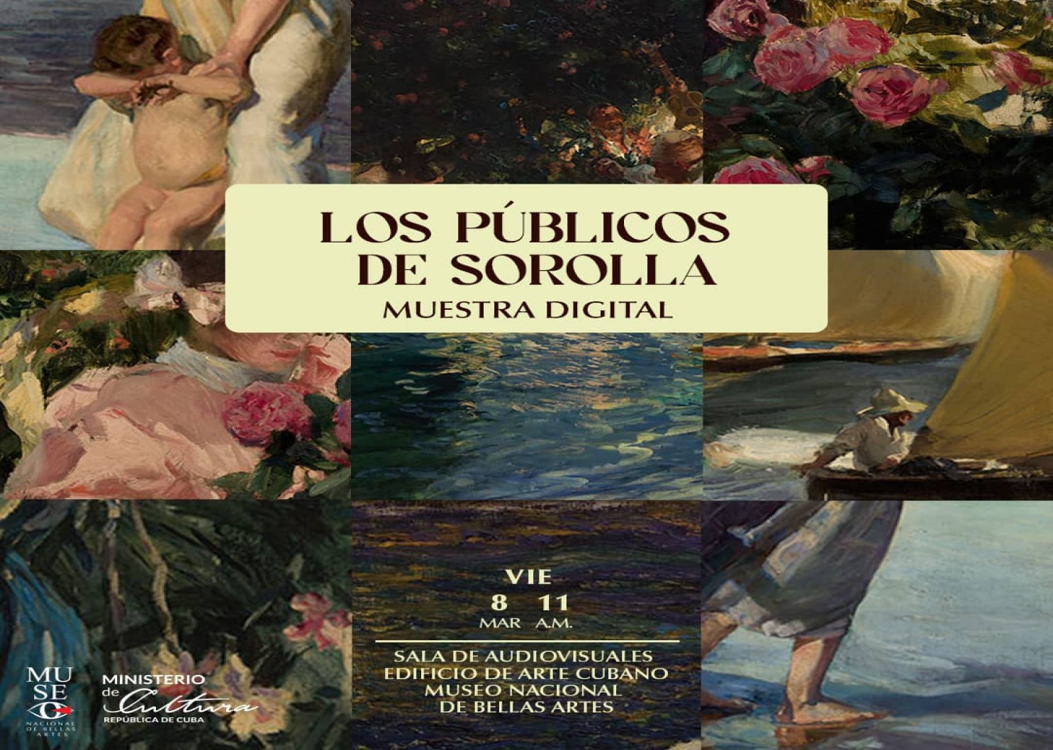 Sorolla in videos at the National Museum of Fine Arts in Havana