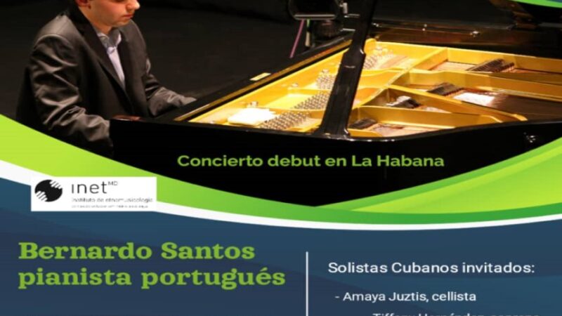 Portuguese Pianist Bernardo Santos to Debut in Havana