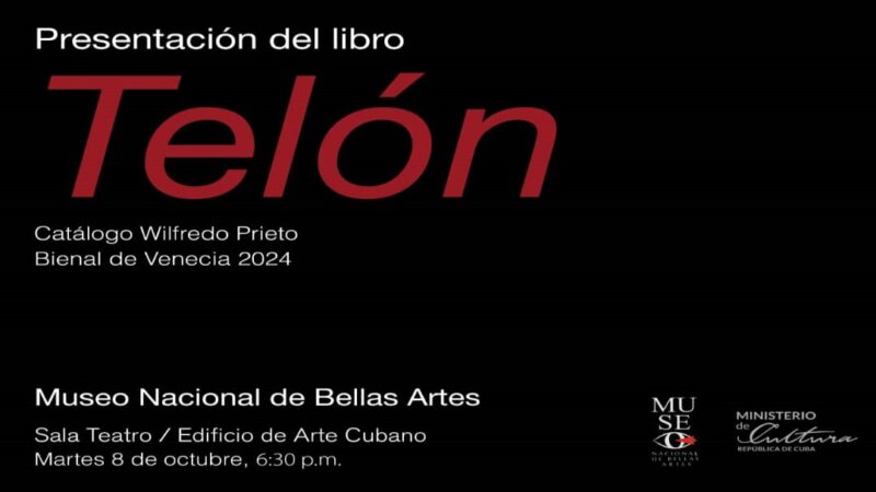 The artist Wilfredo Prieto presents a catalog at the Venice Biennale