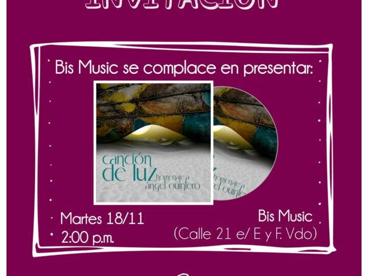 Presentation of the Album Canción de luz/ Homenaje a Ángel Quintero