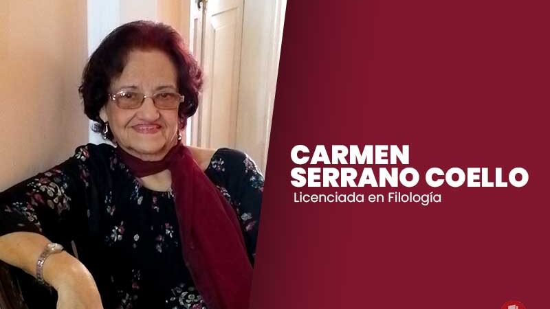 The cultural programme Libro a la Carta will feature the poet, storyteller and cultural promoter Carmen Serrano Coello