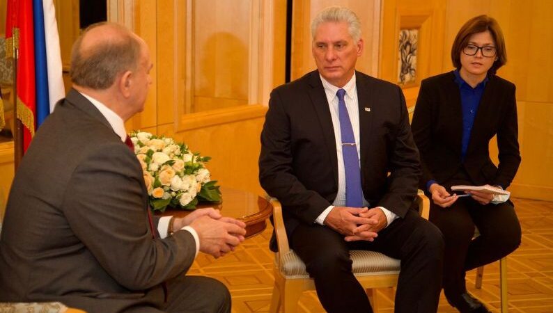 Intercambian Díaz-Canel y Secretario General de Partido Comunista Ruso