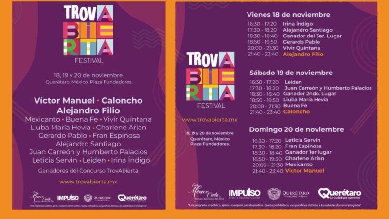 Gran fiesta del TrovAbierta 2022 con Buena Fe y Liuba María Hevia