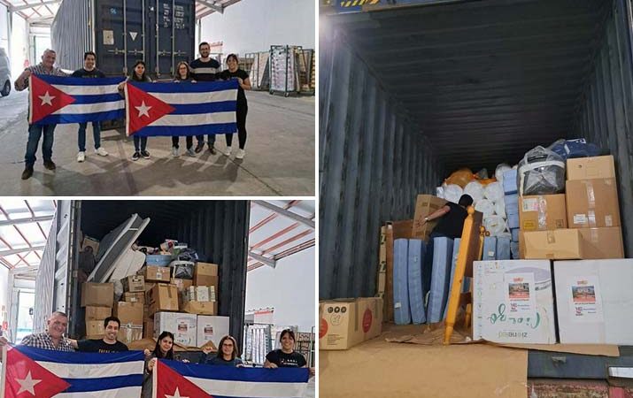 Nuevos contenedores con ayuda para Cuba desde Bélgica y España