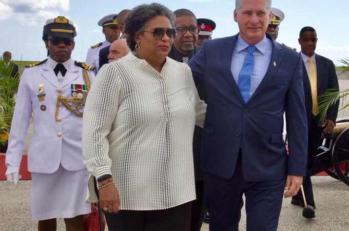 Visita presidente de Cuba a Barbados