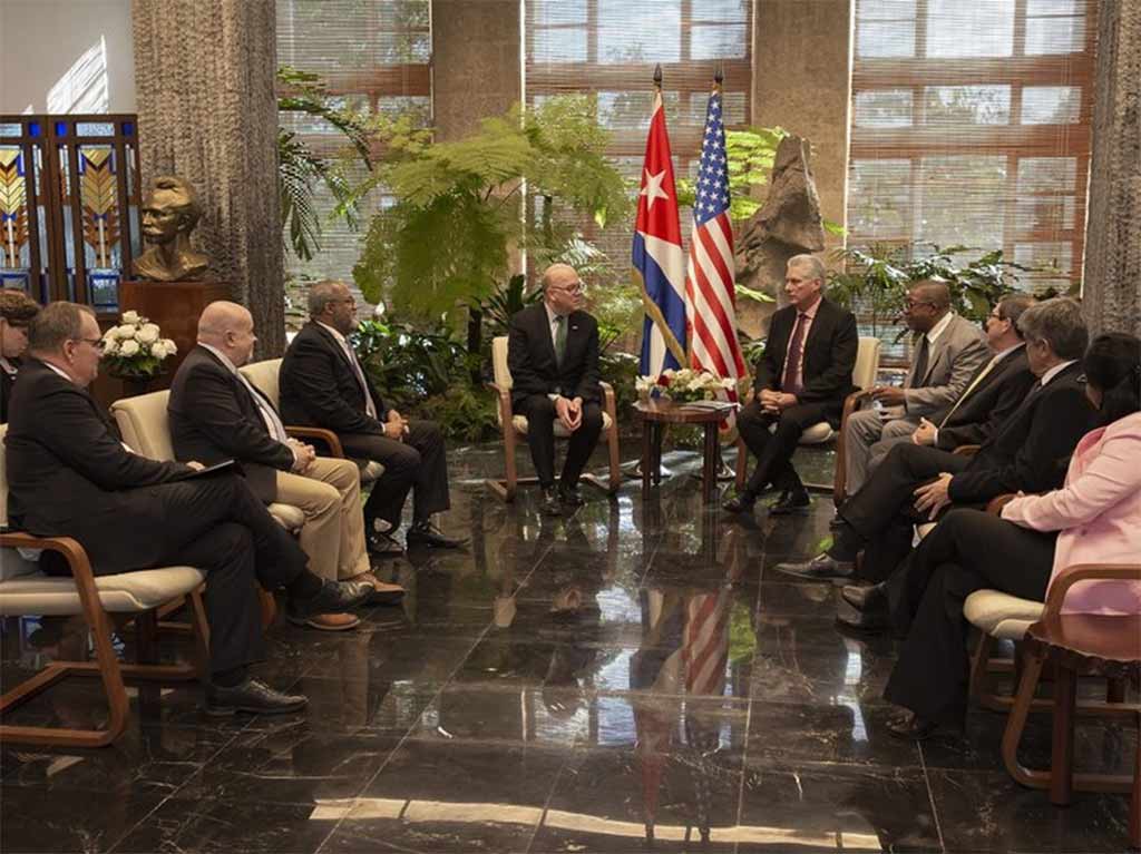 Recibió Díaz-Canel a congresistas estadounidenses de visita en Cuba