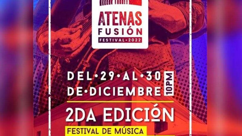 Distingue Festival Atenas Fusión como disfrute de la música en vivo