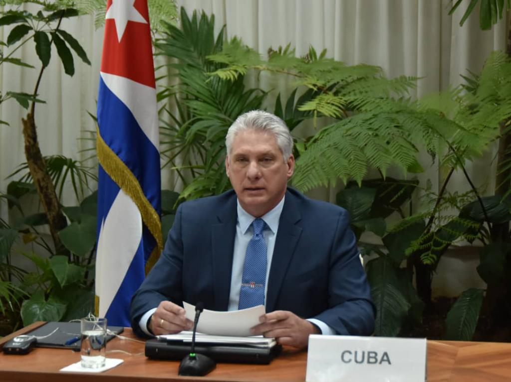 Presidente cubano participará en cumbre de UEE por videoconferencia