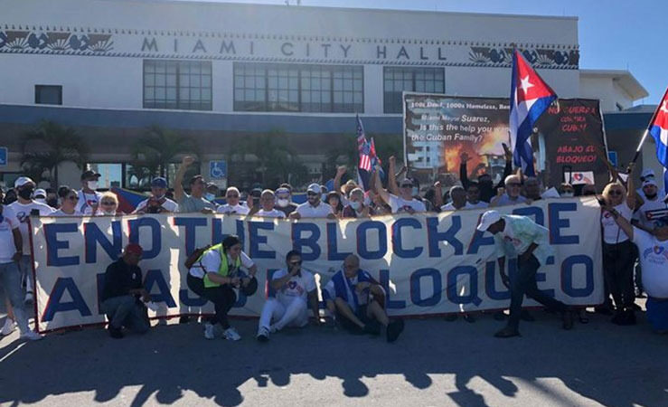 En Miami y otras ciudades del mundo se movilizan por el fin del bloqueo a Cuba