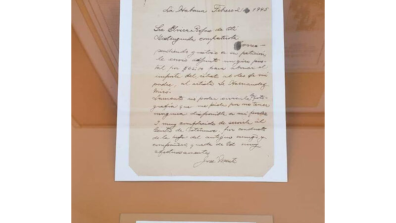 Museo de Cárdenas exhibe carta original del hijo de Martí