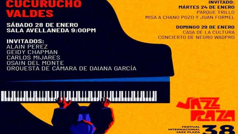 Concierto especial este sábado del pianista cubano Cucurucho Valdés