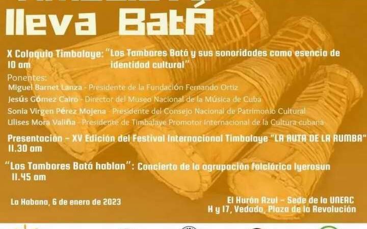 Sesiona este viernes en la UNEAC Décimo Coloquio Timbalaye 2023