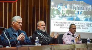 Intercambia presidente cubano con autoridades de Holguín
