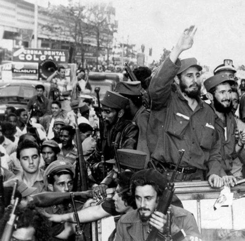 Entrada en La Habana de la Caravana de la Libertad, con Fidel Castro al frente, el 8 de enero de 1959 (Foto: Archivo)