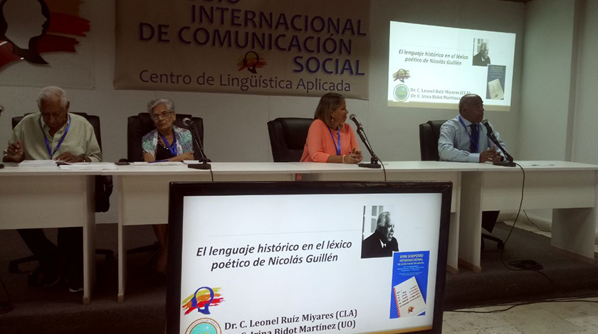 Exponen sobre la obra lírica de Nicolás Guillén en Simposio Internacional