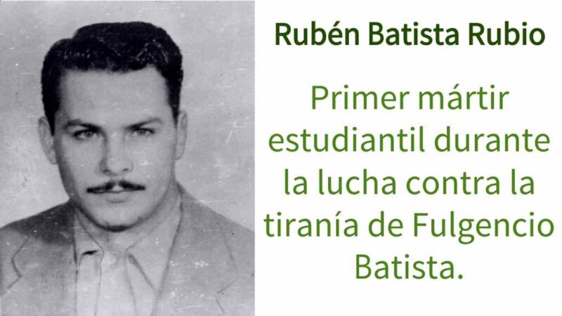 Rubén Batista Rubio, la Patria se inclina ante su memoria