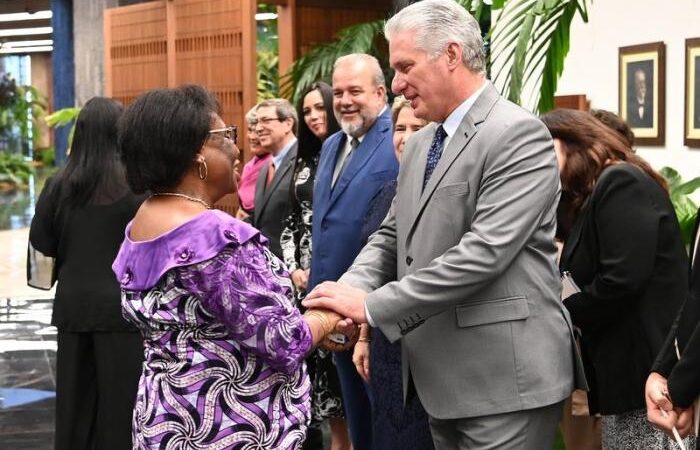 Recibió Díaz-Canel a jefes de misiones y representantes de organismos internacionales acreditados en Cuba