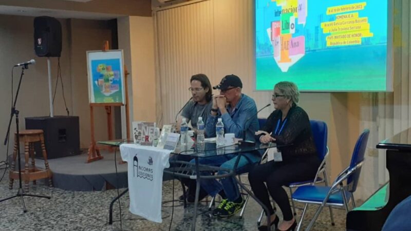 Presentaciones de editoriales Áncoras y El Abra en la fiesta literaria habanera