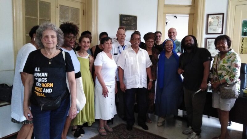 Intercambiaron activistas de Estados Unidos y miembros de la UNEAC