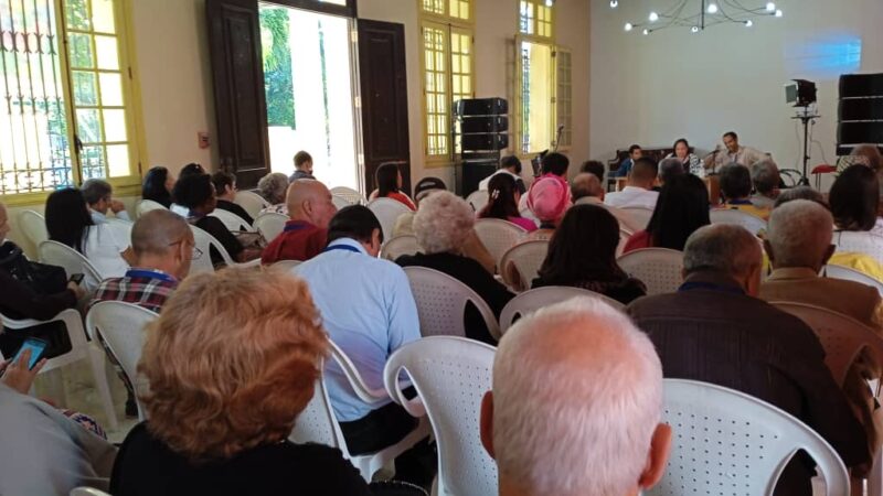 Panel dedicado al ideario de José Martí en Casa del Alba Cultural