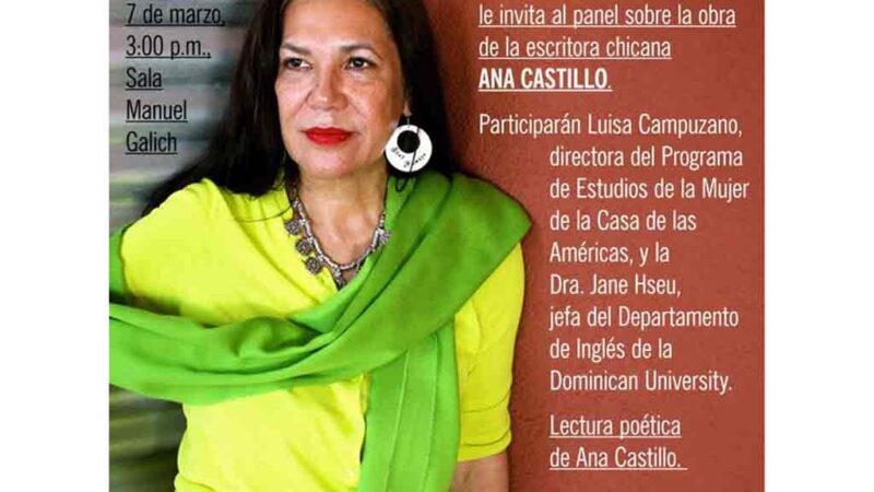 Acogerá Casa de las Américas a poeta chicana Ana Castillo