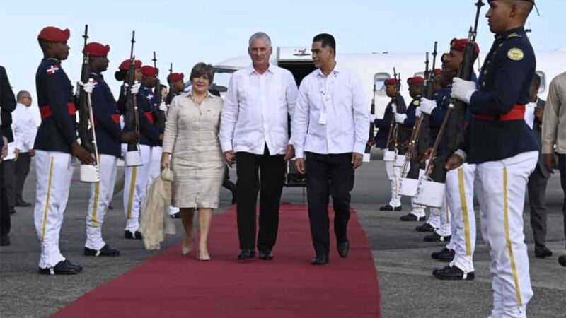Presidente de Cuba arribó a República Dominicana para Cumbre Iberoamericana