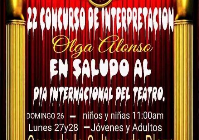Grupo Olga Alonso acoge presentación por Día Mundial del Teatro