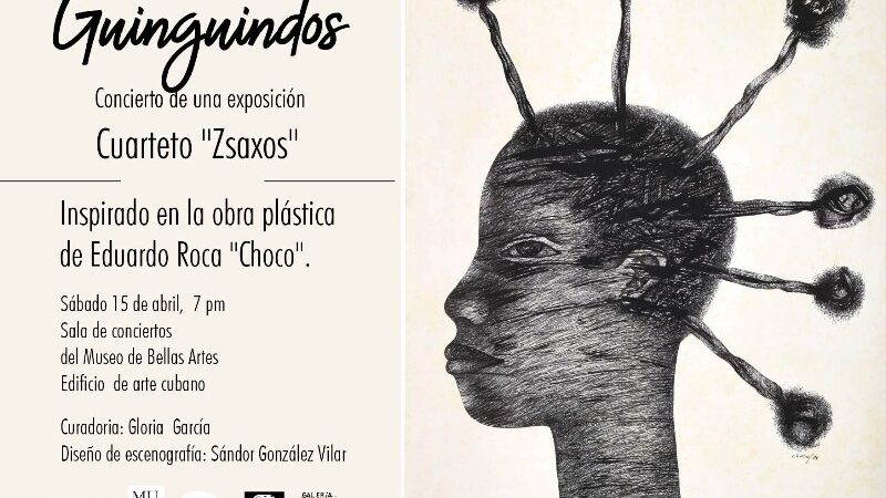 Guinguindos, concierto de una exposición