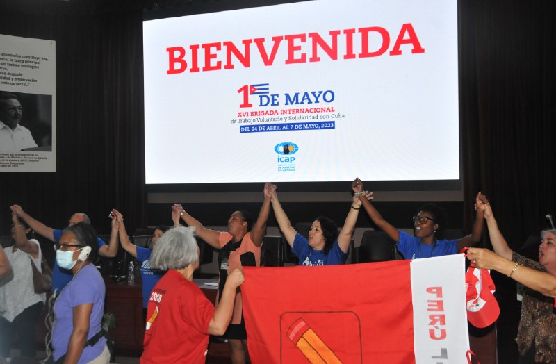 Constituyen en Cuba XVI Brigada Internacional Primero de Mayo