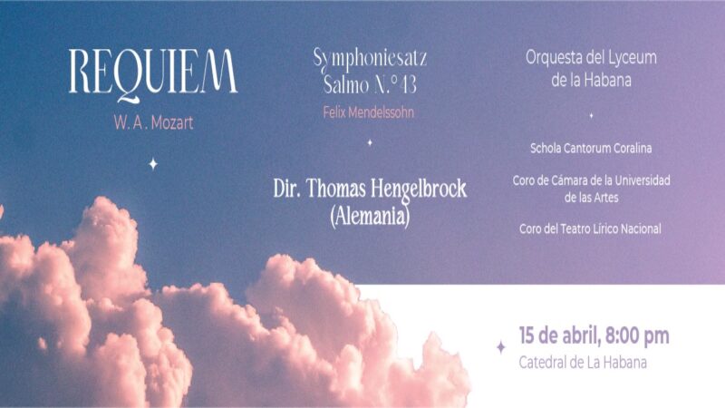 Presentan Réquiem de Mozart en la Catedral de La Habana
