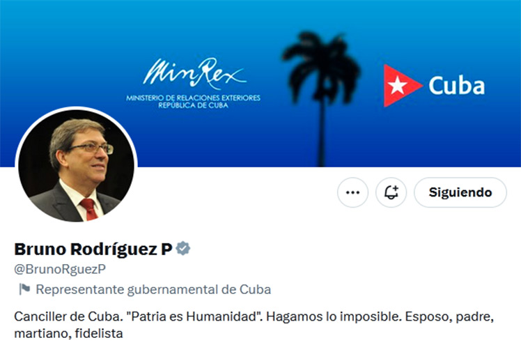 Canciller de Cuba reitera condena al bloqueo de los Estados Unidos
