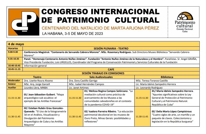 Segunda jornada de Congreso Internacional de Patrimonio Cultural