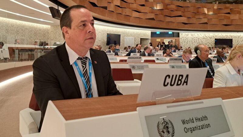 Ratifica Cuba voluntad de contribuir con la salud de los pueblos