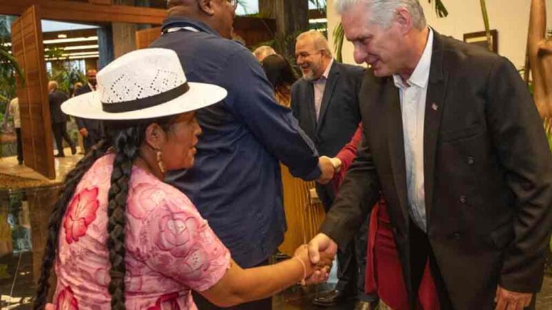 Díaz-Canel recibió a participantes en reunión del G77 y FITCuba 2023