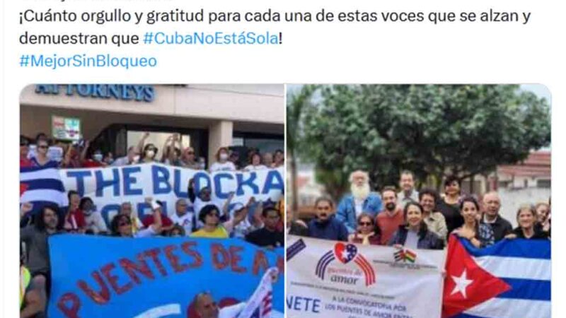 Autoridades de Cuba agradecen solidaridad contra bloqueo de EEUU