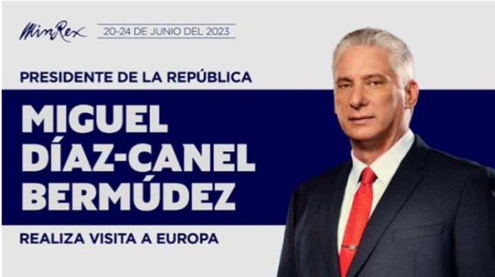 Llega a Italia el Presidente cubano