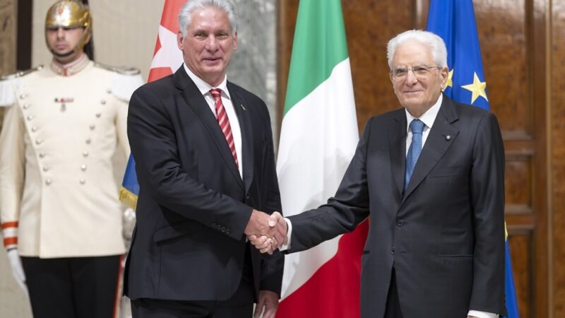 Mattarella y Díaz-Canel dialogan para estrechar vínculos Italia-Cuba