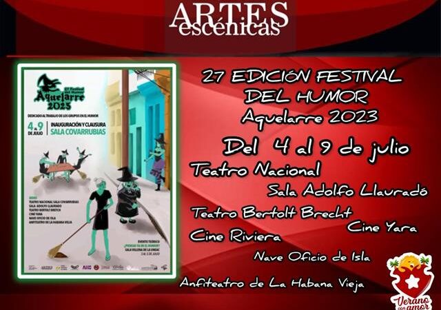 Vuelve festival humorístico Aquelarre refrescando el verano en Cuba