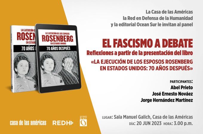 Presenta Casa de las Américas libro sobre los esposos Rosenberg