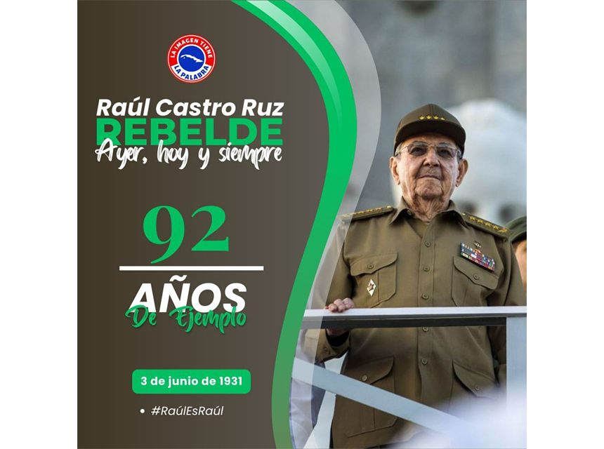 Presidente de Cuba felicitó a Raúl Castro en su 92 cumpleaños