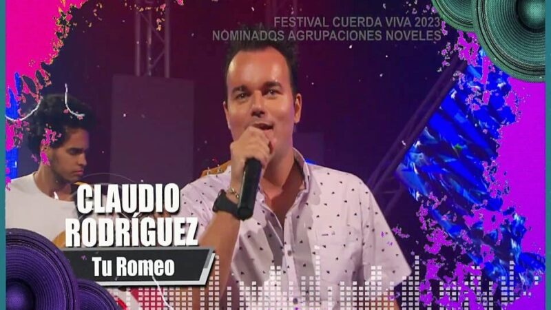 Aplausos para el joven cantante cubano Claudio Rodríguez